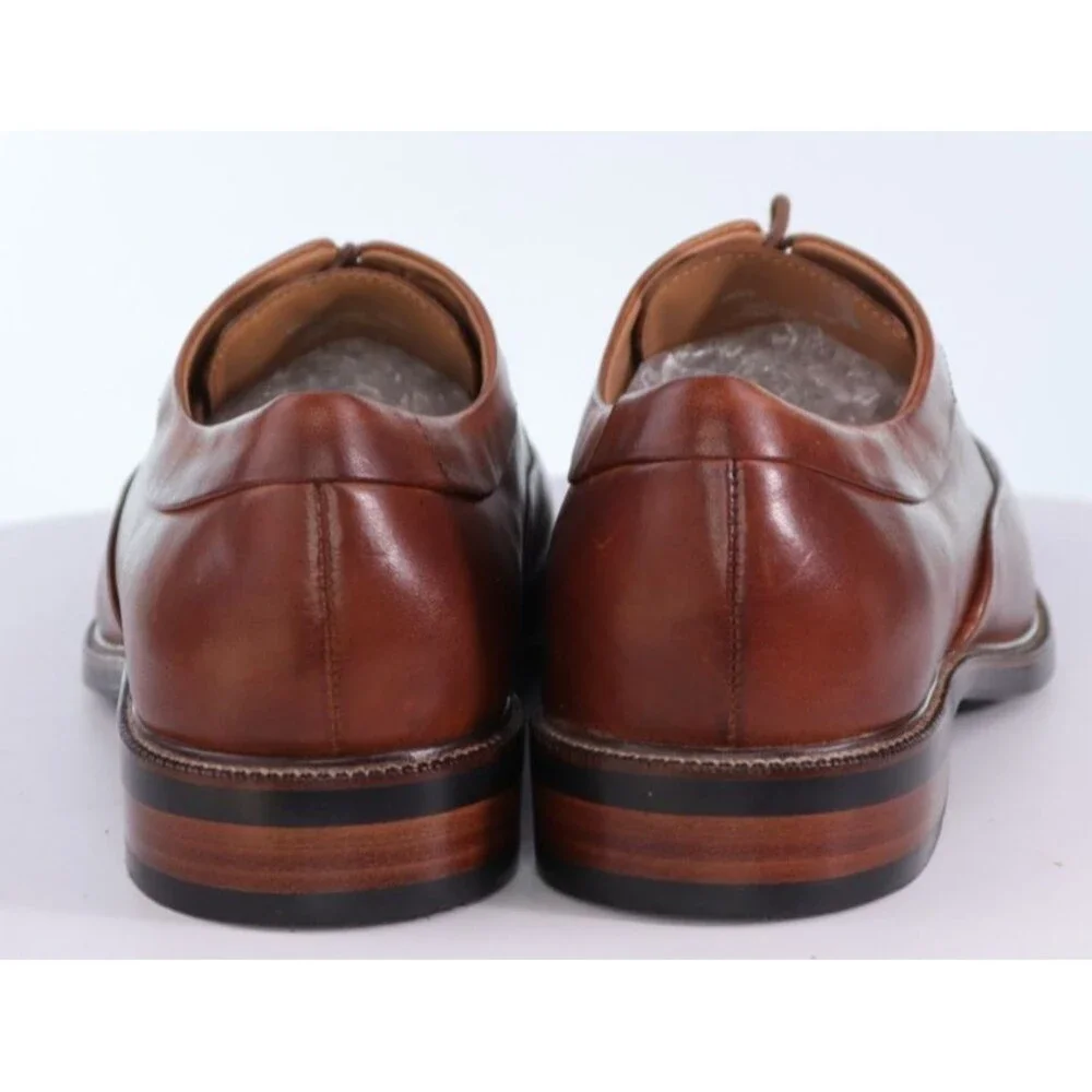 Cole Haan Warren $160 Men's Apron Dress Shoes Size 11.5 M Ox Leather British Tan